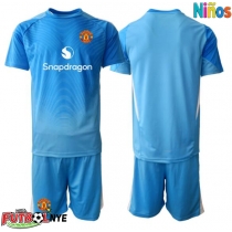 Camiseta Manchester United Portero Primera Equipación para niños 2025-26 manga corta (+ pantalones cortos)